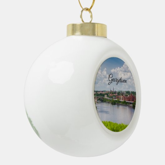 Georgetown Keramik Kugel-Ornament (Links)