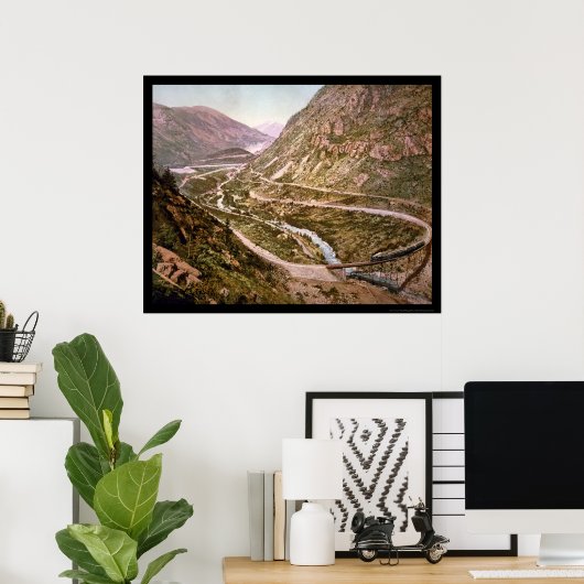 Georgetown Loop Railroad mit Zug 1899 Poster (Heimbüro)