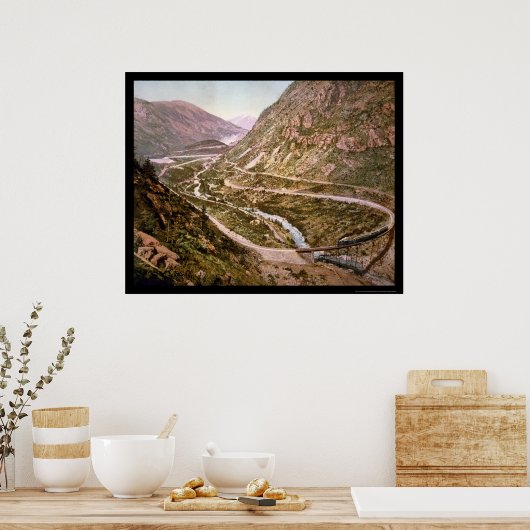 Georgetown Loop Railroad mit Zug 1899 Poster (Küche)