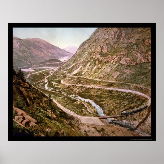 Georgetown Loop Railroad mit Zug 1899 Poster (Vorne)