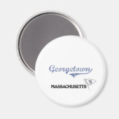 Georgetown Massachusetts City Classic Magnet (Vorderseite/Rückseite)