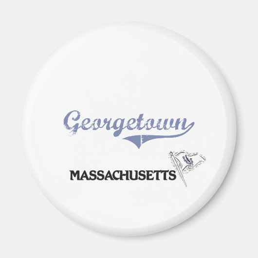 Georgetown Massachusetts City Classic Magnet (Vorne)