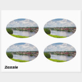 Georgetown Ovaler Aufkleber (Blatt)