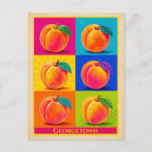 Georgetown Postkarte Delaware Pfirsich Vintage (Vorderseite)