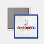 Georgetown SC Marine Signal Flag Magnet (Vorderseite/Rückseite)