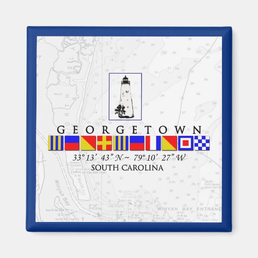 Georgetown SC Marine Signal Flag Magnet (Vorne)
