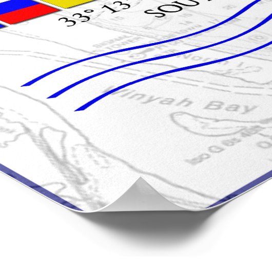 Georgetown SC Marine Signal Flag Poster (Ecke)