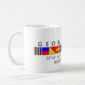 Georgetown Sc-Marinesignal-Flaggen-Tasse Kaffeetasse (Links)