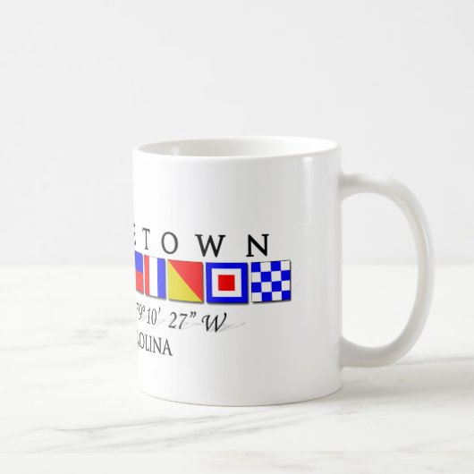 Georgetown Sc-Marinesignal-Flaggen-Tasse Kaffeetasse (Rechts)