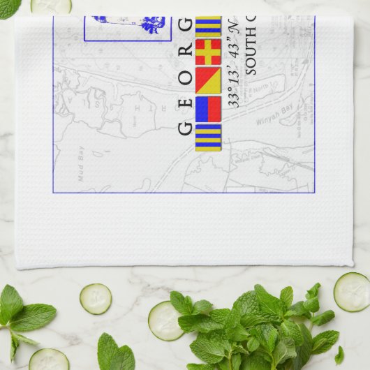 Georgetown Sc-Marinesignal-Flaggen-Tuch Handtuch (Gefaltet)