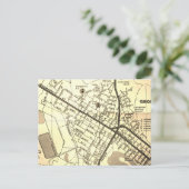 Georgetown, SC Vintag Map Postkarte (Stehend Vorderseite)