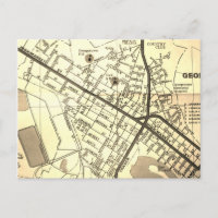 Georgetown, SC Vintage Karte