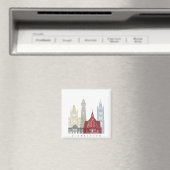 Georgetown-Skyline-Plakat Magnet (In Situ (Geschirrspüler))