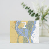 Georgetown, South Carolina Seekarte Postkarte (Stehend Vorderseite)