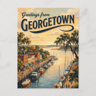 Georgetown, South Carolina, USA USA Postkarte