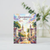 Georgetown Stadt Guyana Postkarte (Stehend Vorderseite)