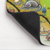 Georgetown Texas Cartoon Karte Mousepad (Ecke)