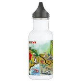 Georgetown Texas Cartoon Karte Trinkflasche (Links)