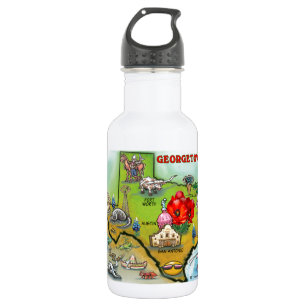 Georgetown Texas Cartoon Karte Trinkflasche