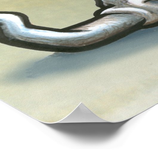 Georgetown Texas Cartoon Map Poster (Ecke)