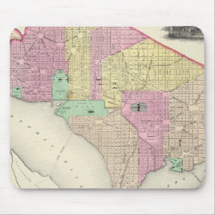 Georgetown und die Stadt Washington Mousepad