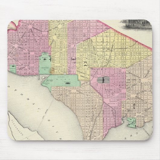 Georgetown und die Stadt Washington Mousepad (Vorne)