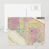 Georgetown und die Stadt Washington Postkarte (Vorne/Hinten)