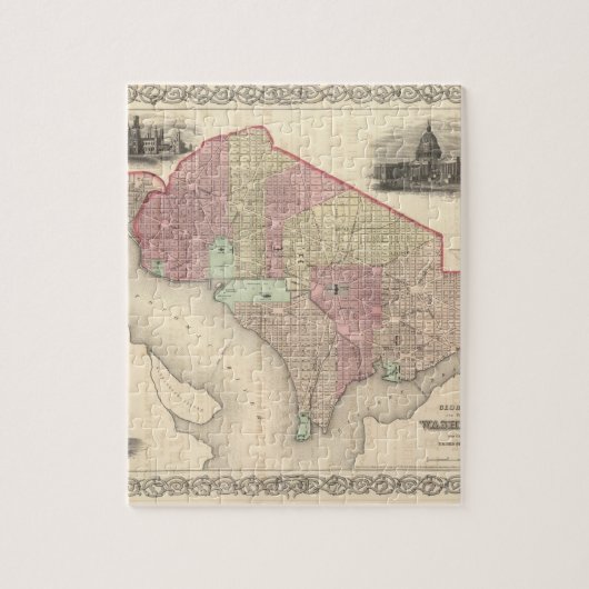 Georgetown und die Stadt Washington Puzzle (Vertikal)