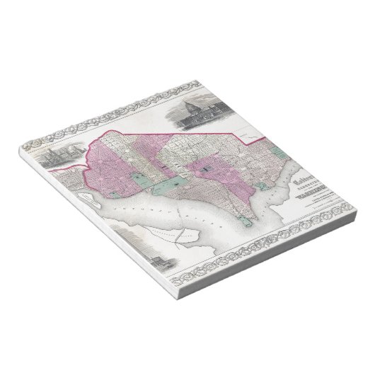 Georgetown und Washington DC Notizblock (angewinkelt)