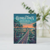 Georgetown USA Postkarte (Stehend Vorderseite)