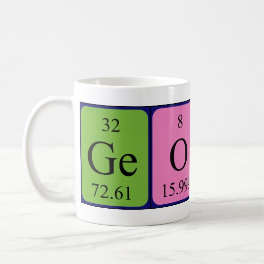 Georgi Periodenname Tasse (Links)