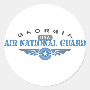 Georgia Air National Guard Runder Aufkleber