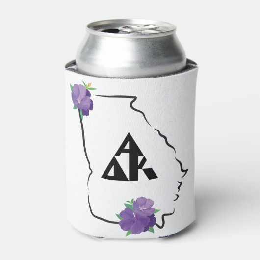Georgia Alpha Delta Kappa schwarzes Dreieck-Logo Dosenkühler (Kanne Vorderseite)