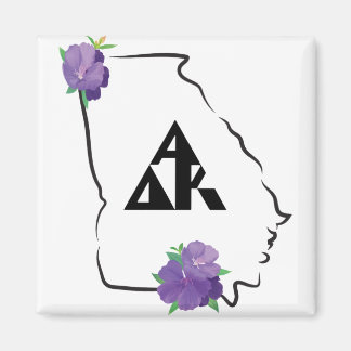 Georgia Alpha Delta Kappa schwarzes Dreieck-Logo Magnet