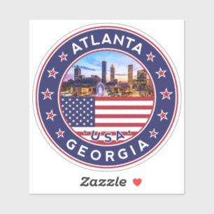 Georgia, Atlanta Aufkleber