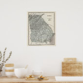 Georgia Atlas Map Poster (Küche)
