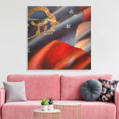 Georgia auf meinem Kopf - Leinwand Art Print (Insitu (Wohnzimmer))