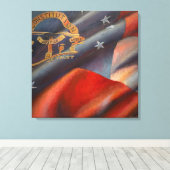 Georgia auf meinem Kopf - Leinwand Art Print (Insitu (Holzboden))