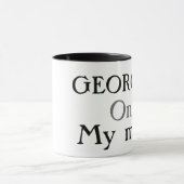 Georgia auf meiner Sinneskaffee-Tasse Tasse (Zentrum)