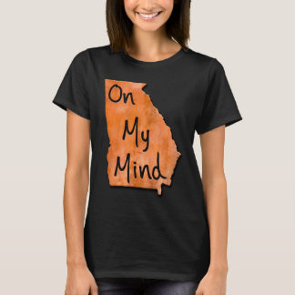 Georgia auf meiner Sinnestypografischen Karte T-Shirt