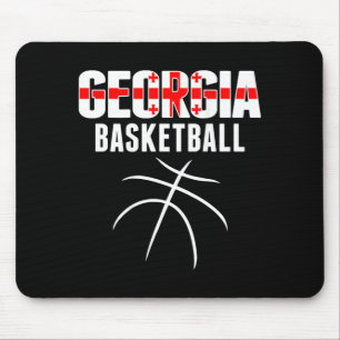 Georgia Baseball Fans Jersey - Georgische Flagge S Mousepad