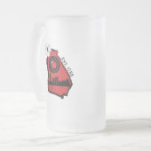 Georgia-Bier-Tasse Mattglas Bierglas (Vorderseite Links)