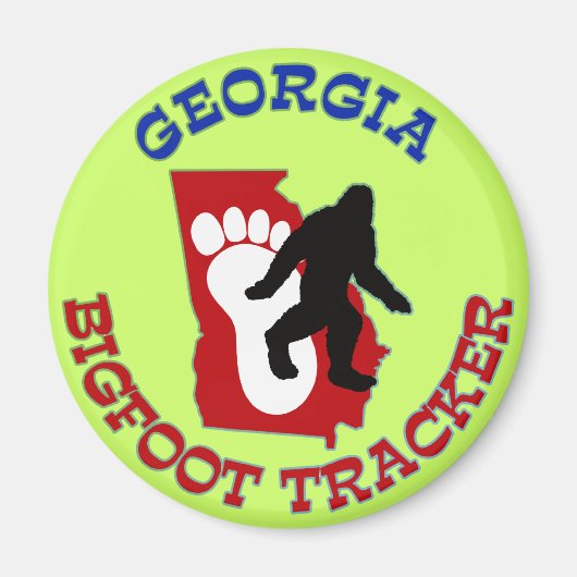 Georgia Bigfoot Tracker Magnet (Vorne)