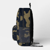 Georgia Black & Gold Yellow Camo Bedruckter Rucksack (Rechts)