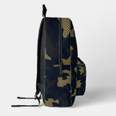 Georgia Black & Gold Yellow Camo Bedruckter Rucksack (Links)