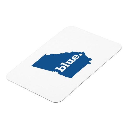 GEORGIA BLUE STAAT MAGNET (Linke Seite)