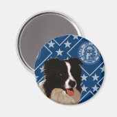 Georgia Border Collie Magnet (Vorderseite/Rückseite)