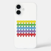 Georgia Bunte Herzen Case-Mate iPhone Hülle (Rückseite)