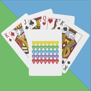 Georgia Bunte Herzen Spielkarten