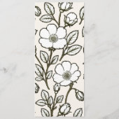 Georgia Cherokee Rose Hochzeitsprogrammkarte Programm (Rückseite)